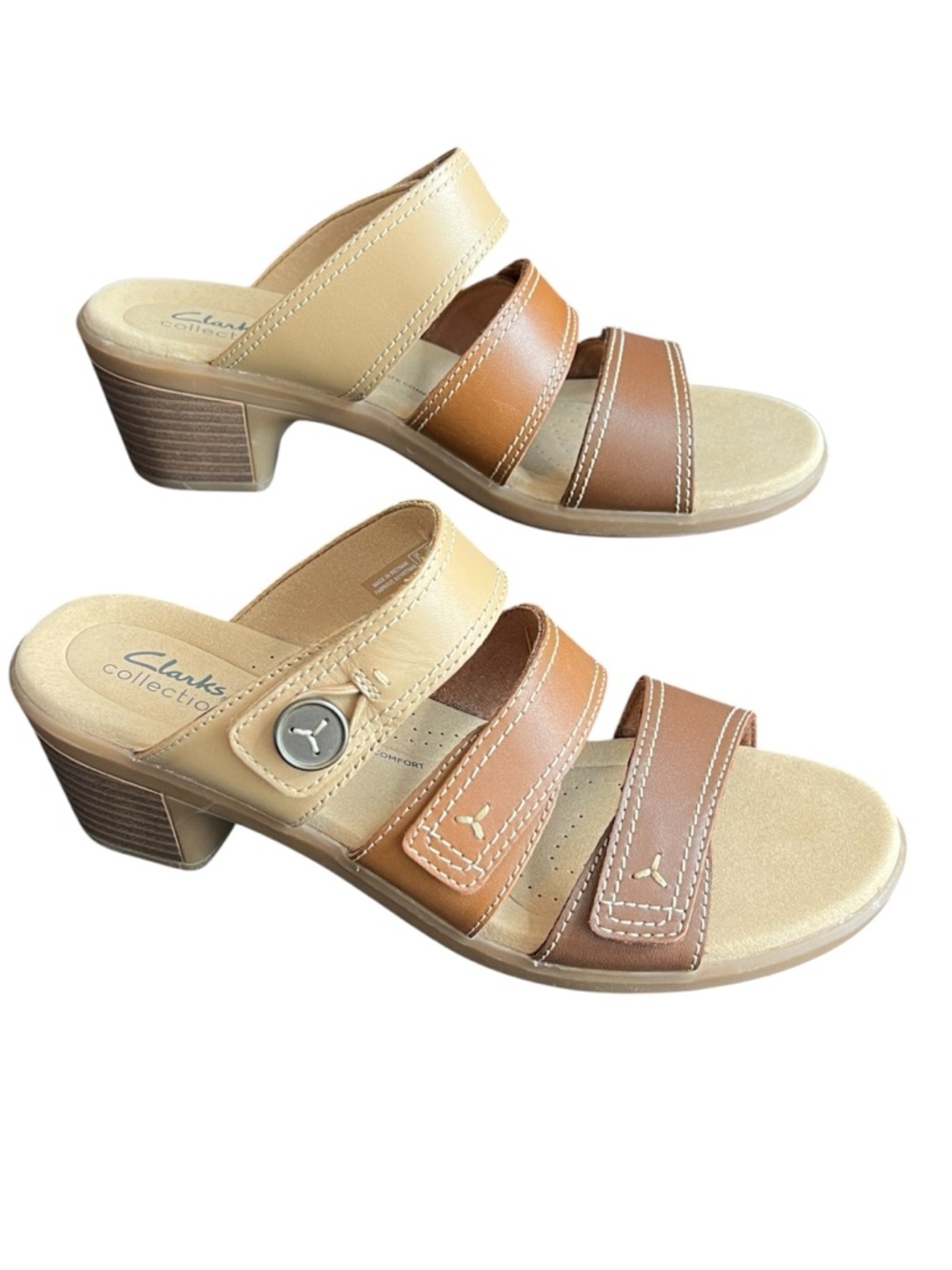 Clarks Emily Adella Sandals Size 10 M, Brown